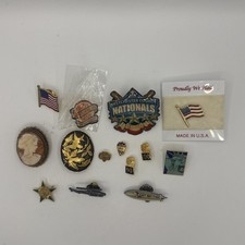 Lot of 14 Collector Pins Misc Vintage Estate Finds picture