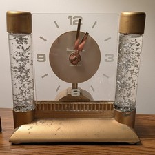 1950s MCM Mastercrafters Action Starlight Clock Atomic Vintage Lava picture