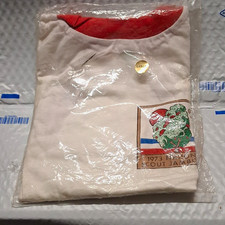 Boy Scouts 1973 National Scout Jamboree Large White Shirt w/ Red Collar picture