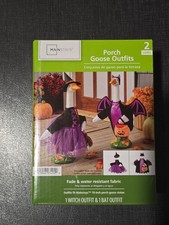 Mainstays Porch Goose Outfit Set Halloween Bat Witch Fade/Water Resistant New  picture