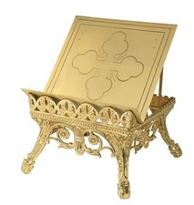 Bible Stand, Budded Cross Adjustable Missal Stand (USUALLY SHIPS WITHIN 2 DAYS) picture