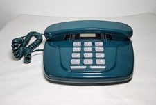 Vintage Lenoxx Sound PH-306 Dark Green Desktop Push Button Telephone Collectible picture