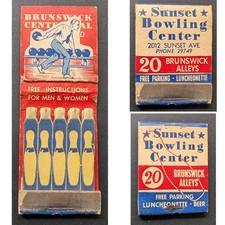Feature Display Matchbook Sunset Bowling Center picture