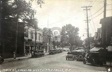 Little Falls NJ New Jersey Main Street View 1935 RPPC Photo Postcard COPY picture