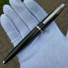 Alfred Dunhill AD2000 Carbon Fiber Fountain Pen, 18k M nib, new w/box & papers picture