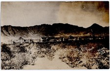 Ca 1912 Fort Bliss and Franklin El Paso RPPC Border War Mexican Revolution Texas picture