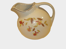 Hall Autumn Leaf Mary Dunbar Marked 1978 Jewel Tea Ball Pitcher Mint picture