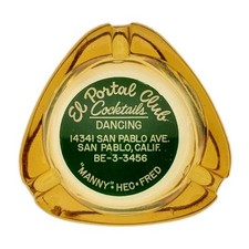 Vintage Marketing Ashtray / El Portal Club / 