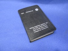 Vintage Westinghouse 1976 Pocket Calendar Notebook Iowa Electric Supply Unused picture