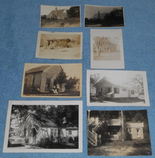 8 Vtg Photos 1920s 1930s 1940s Family Houses Buildings Architecture Winter Snow picture