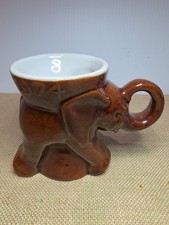 FRANKOMA Pottery 1974 GOP Brown Republican Political Elephant Mug picture