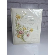 Vintage Hallmark Graduation Memories Book Floral Keepsake Journal Unused picture