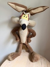 Vintage Nanco Wile E Coyote 26”Wired Plush Warner Bros Poseable picture