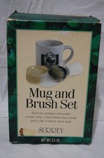 Vintage Surrey Mug & Brush Set in the Box - Horse & Buggy picture