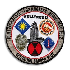 Joint Task Force - Los Angeles Riots 1992 - Embroidered Patch - 4 1/2