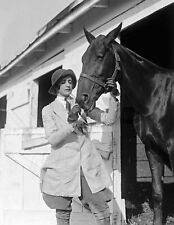 1925 Miss Clair Heillmann at a Horse Show Vintage Old Photo 8.5