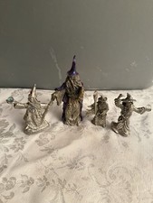 Masterworks Fine Pewter WIZARD SET 1989-1991 MWFP | Crystal Orbs picture
