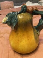 Sakura Sonoma China Hand Painted Pear And Leaf Collectable Ceramic Pitcher picture