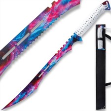 Black Legion Cosmic Ninja Sword with Sheath | Partially Serrated | Overall 27