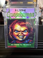 Goosebumps x Chucky CUSTOM Novelty Refractor Art Card. picture
