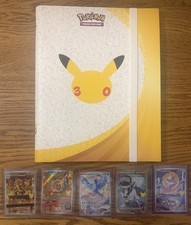 Bundle Pokémon TCG 30th Celebration Binder, IRs, promo, pikachus, EX inc 101/101 picture