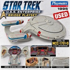 1995 Playmates Star Trek USS Enterprise NCC-1701-D Bridge Playset Vintage Used picture