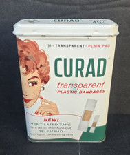 Vintage Curad Tin & Transparent Plastic Bandages, Curity Product by Kendall picture