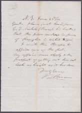 P.T. BARNUM - AUTOGRAPH LETTER SIGNED 06/23/1856 picture