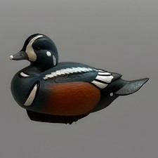 Ducks Unlimited 2011 Jett Brunet Harlequin Miniature Decoy Resin picture