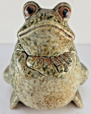 Vintage Large Pottery Garden Toad Bull Frog picture