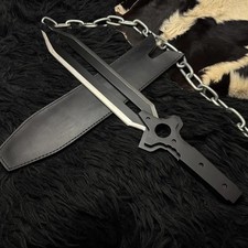 Handmade Darker than Black Replica Knife | Anime Cosplay with Leather Sheath picture