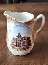 Antique Porcelain Creamer Souvenir of High School in Weiser, IDAHO 4.25