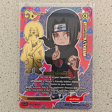 Naruto Mythos TCG Itachi Uchiha CHIBI 137/140V English Rogue Ninja picture