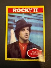 ROCKY BALBOA Topps 1979 Rocky II Meet Rocky #1 