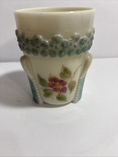 Antique EAPG U. S. Glass Co Veont 15060 Milk Glass Tumbler Toothpick Holder 1899 picture
