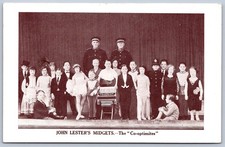 K36/ Interesting Postcard c1940s John Lester's Midget Freak Show 570 picture