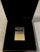 S.T. Dupont Line 2 Small Rechargeable Gas Lighter Classic Gold  picture