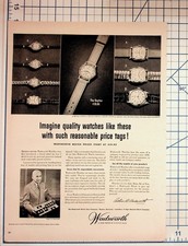 Vintage Wadsworth Watch Ad Elgin Subsidiary Dayton KY Watches Ephemera Print picture