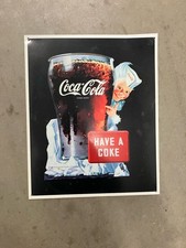 Have a Coke  COCA-COLA Tin Sign American wall Art Americana 1995 Advertisement  picture
