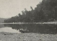 c1900 Allegheny River Emlenton Pennsylvania boat Let This Remind postcard C712 picture