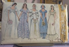 Vintage Simplicity 9825 Bride & Bridesmaid Dress Pattern Size 14 picture