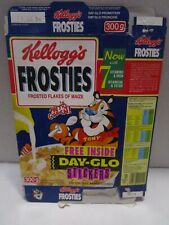 Vintage Frosties Kellogg's Cereal Box 1993 from S. Africa Day-Glo Promotion   picture