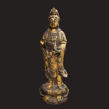 Bronze Guan Yin Bodhisattva Statue 19.5