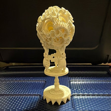 Crafted by a master carver from Suzhou, China; features openwork technique. picture