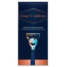 King C Gillette Shave and Edging razor plus 2 cartridges   picture