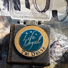 Vintage Tri Delta Delta Delta Life Loyal Collectible Pin/Brooch picture