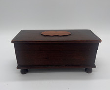 Handcrafted Primitive Wood Keepsake Jewelry Trinket Box  7.25