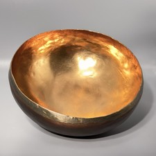 Michael Aram Hand Hammered Decorative Bowl Copper Bronze Gold Finish picture
