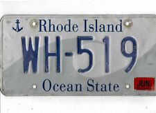 RHODE ISLAND passenger 2008 license plate 