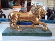 Brass Lion Statue  . Numbered Hand Crafted picture